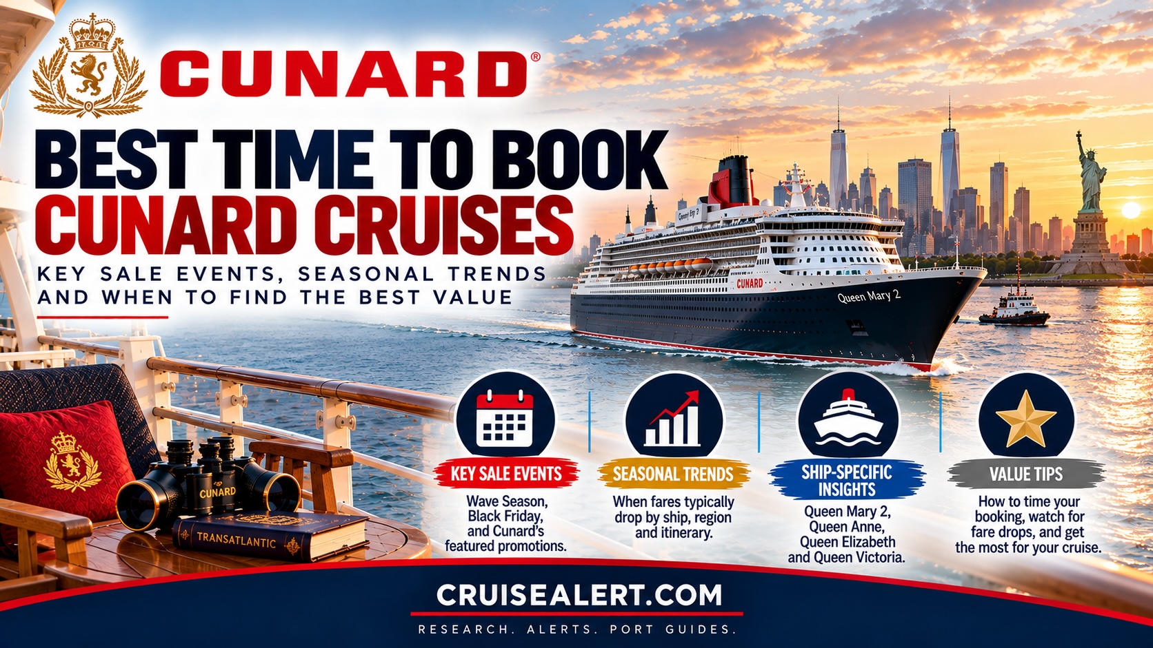 Best Time to Book Cunard Cruises - Sales