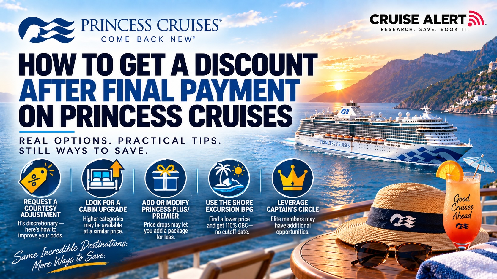 get a princess cruises discount after final payment date